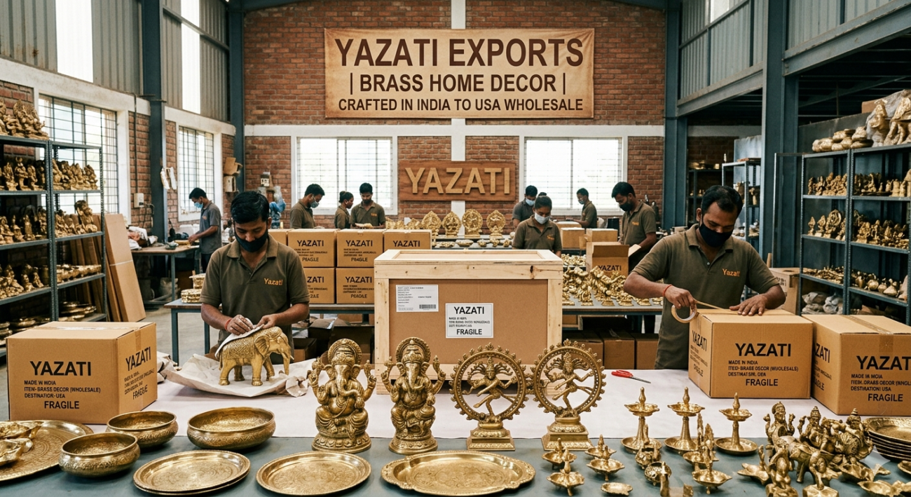 Exporting Brass Home Decor from India to the USA Wholesale Market
