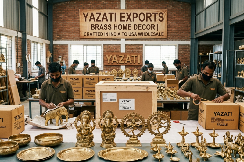 Exporting Brass Home Decor from India to the USA Wholesale Market