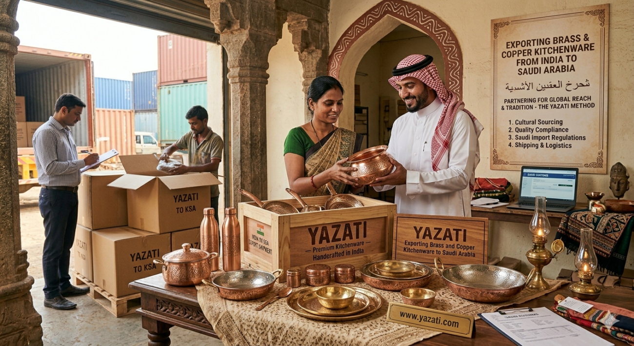 Exporting Brass and Copper Kitchenware to Saudi Arabia