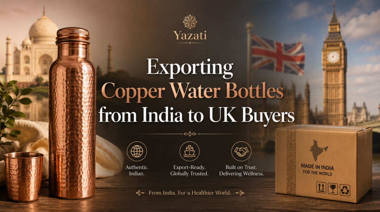 Exporting Copper Water Bottles from India to UK Buyers