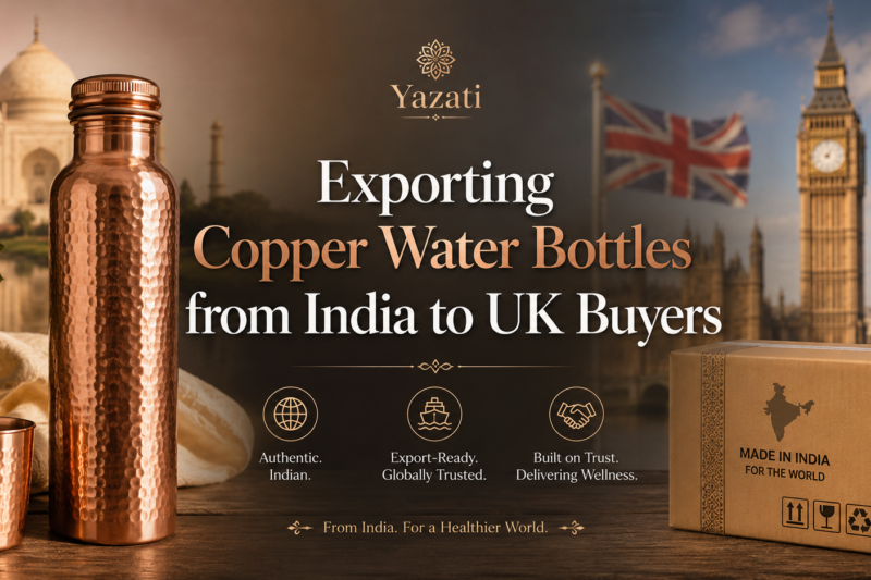 Exporting Copper Water Bottles from India to UK Buyers