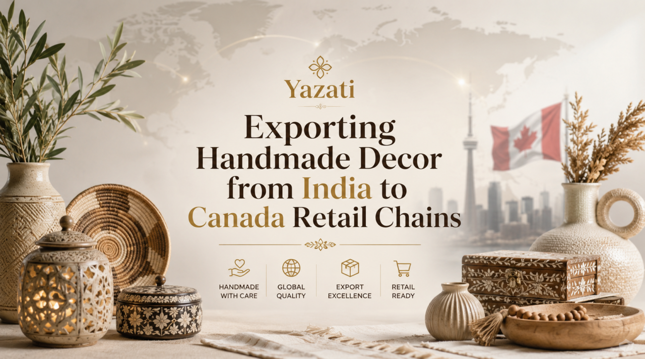 Exporting Handmade Decor from India to Canada Retail Chains
