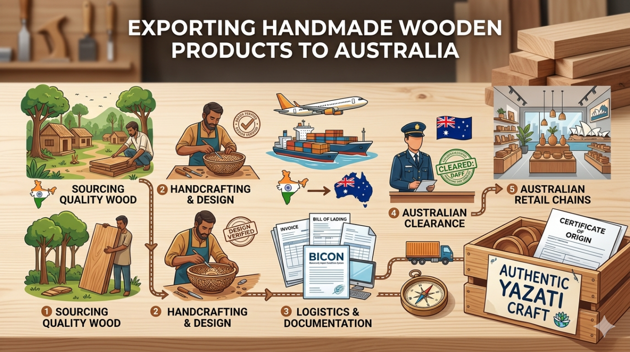 Exporting Handmade Wooden Products to Australia