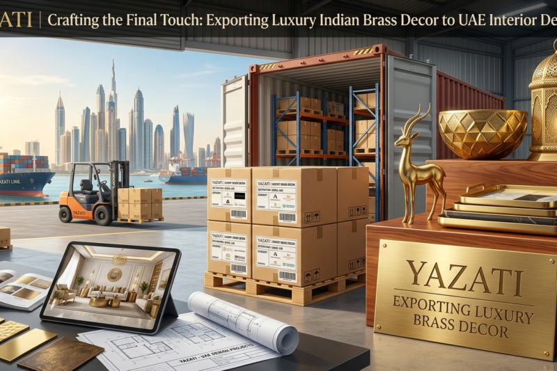 Exporting Luxury Brass Decor to UAE Interior Designers