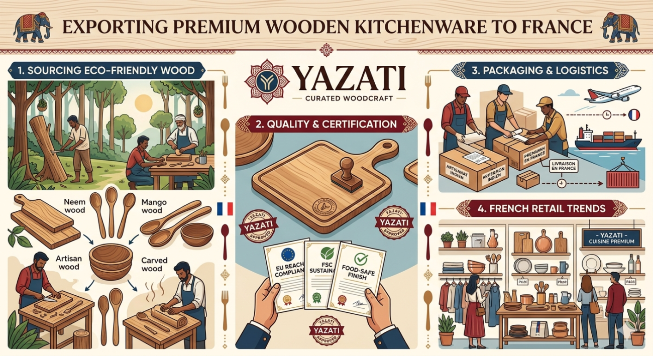 Exporting Premium Wooden Kitchenware to France