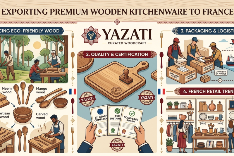Exporting Premium Wooden Kitchenware to France