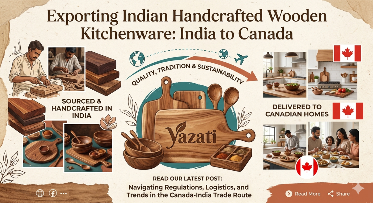 Exporting Wooden Kitchen Accessories from India to Canada