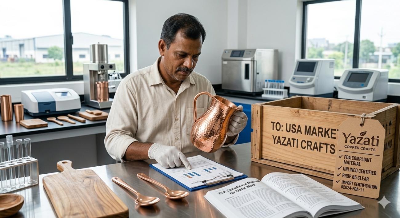 FDA & Import Compliance for Copper Utensils in the USA