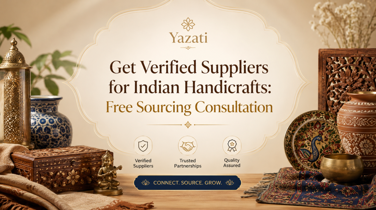 Get Verified Suppliers for Indian Handicrafts: Free Sourcing Consultation