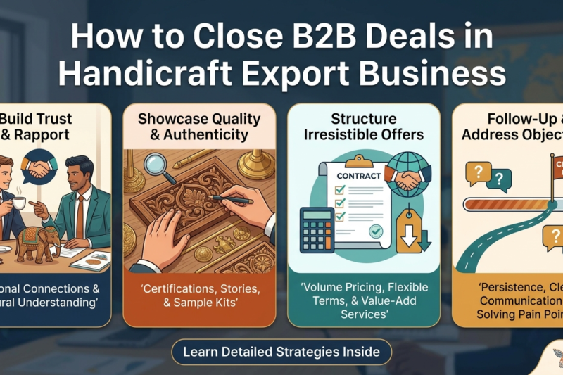How to Close B2B Deals in Handicraft Export Business