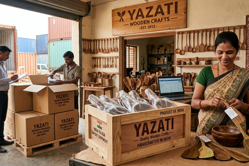 How to Export Wooden Cookware from India to Saudi Arabia