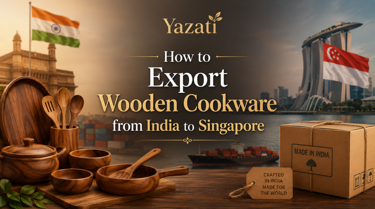 How to Export Wooden Cookware from India to Singapore