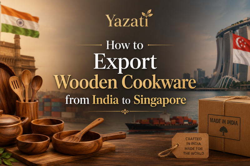 How to Export Wooden Cookware from India to Singapore