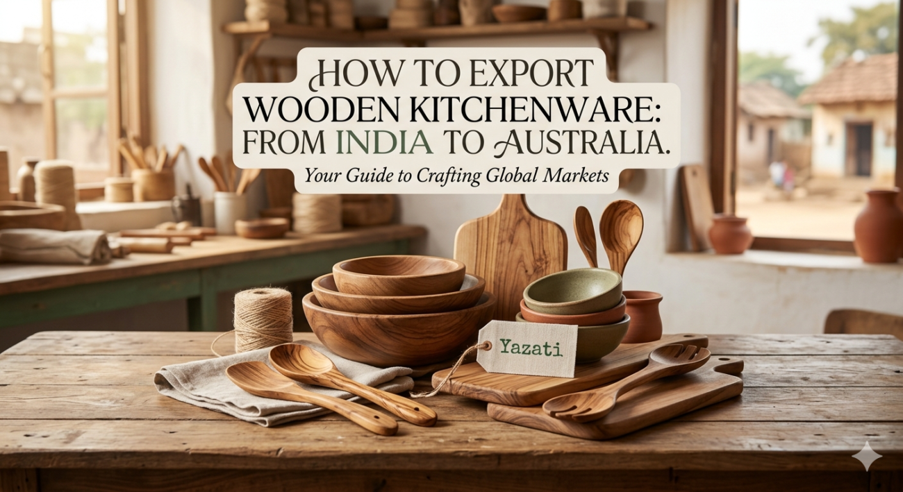 How to Export Wooden Kitchenware from India to Australia