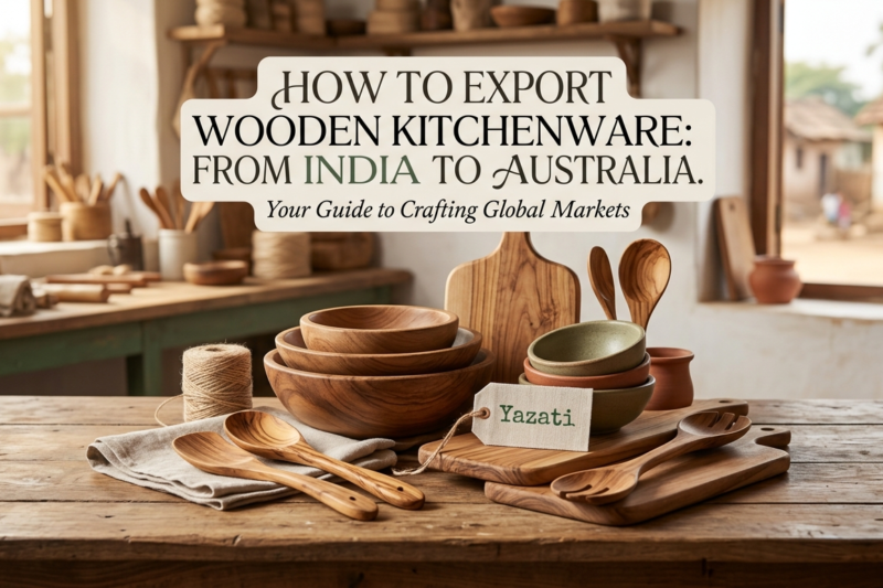 How to Export Wooden Kitchenware from India to Australia