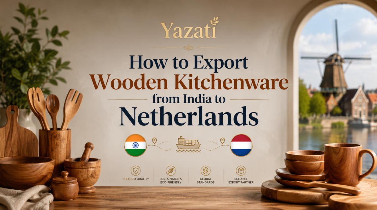 How to Export Wooden Kitchenware from India to Netherlands