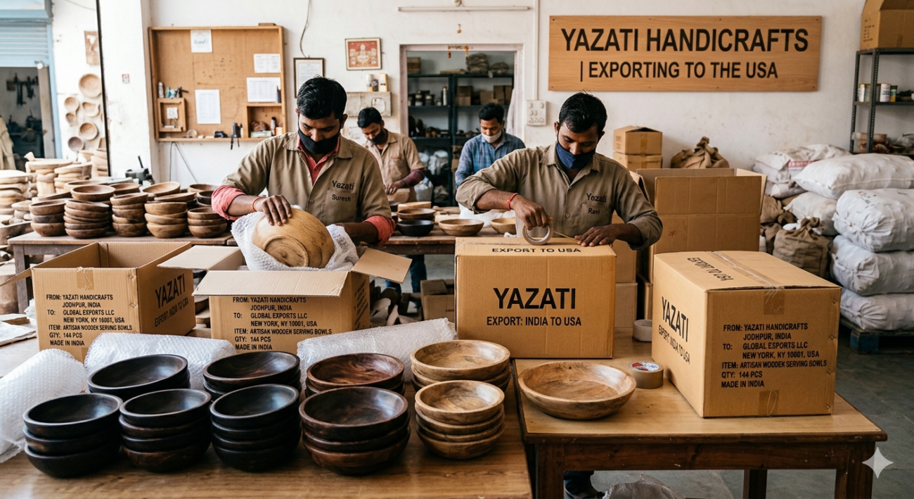 How to Export Wooden Serving Bowls from India to the USA