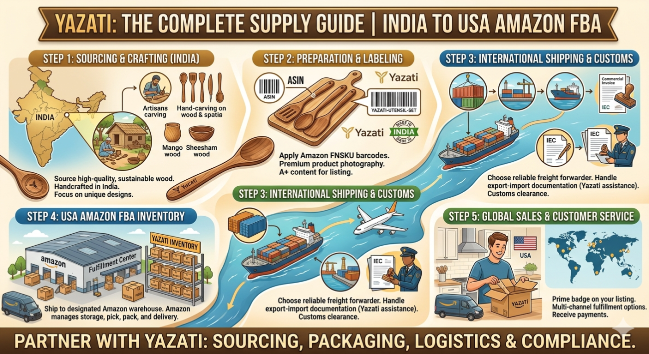 How to Supply Wooden Kitchen Utensils to USA Amazon Sellers