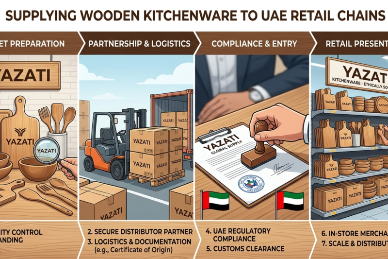 How to Supply Wooden Kitchenware to UAE Retail Chains
