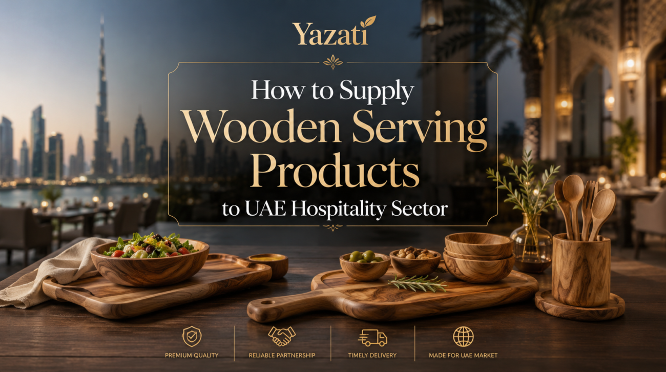 How to Supply Wooden Serving Products to UAE Hospitality Sector
