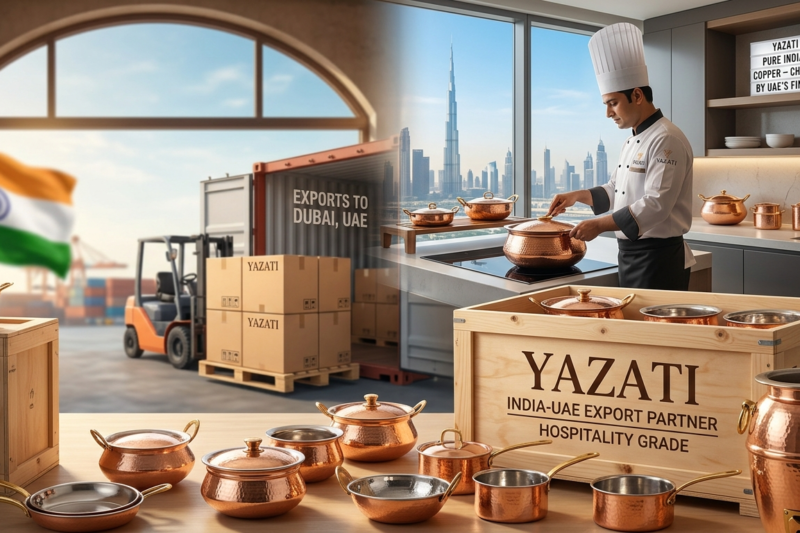 Indian Copper Cookware Export to UAE Hospitality Industry