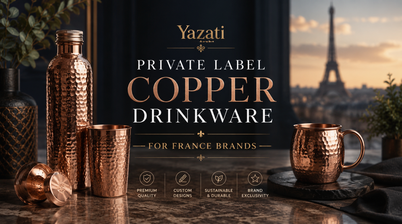 Private Label Copper Drinkware for France Brands