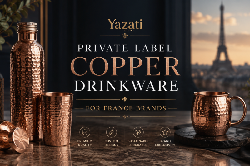 Private Label Copper Drinkware for France Brands