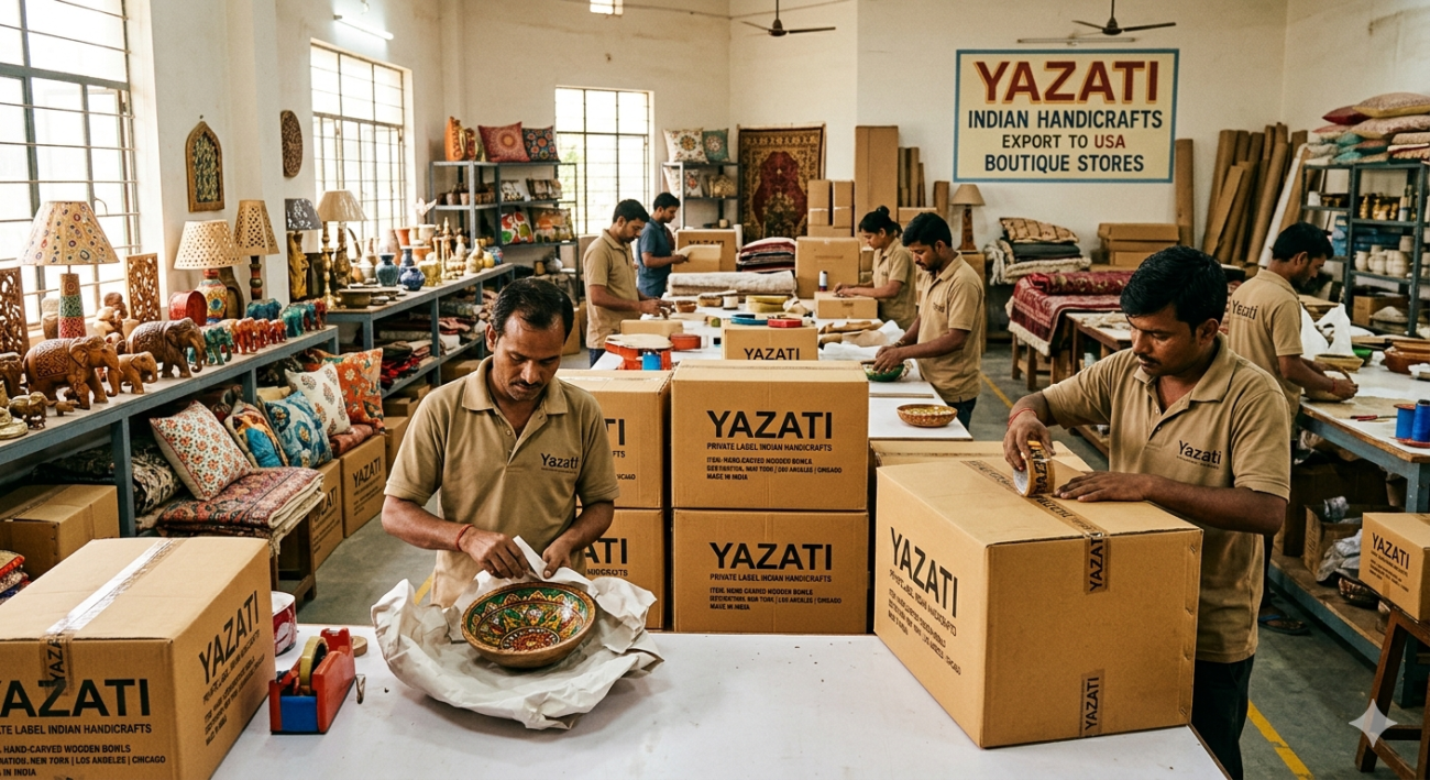 Private Label Indian Handicrafts Export to USA Boutique Stores