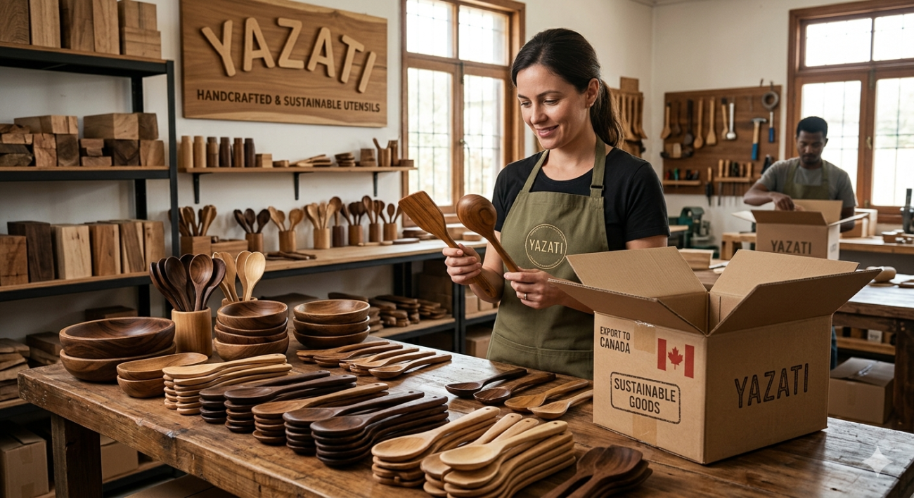 Sustainable Wooden Utensils Export to Canada