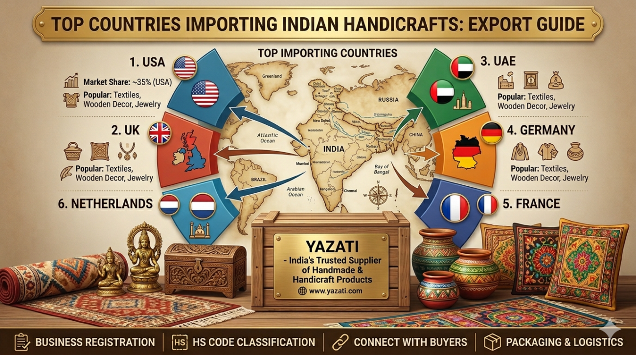 Top Countries Importing Indian Handicrafts: Export Guide