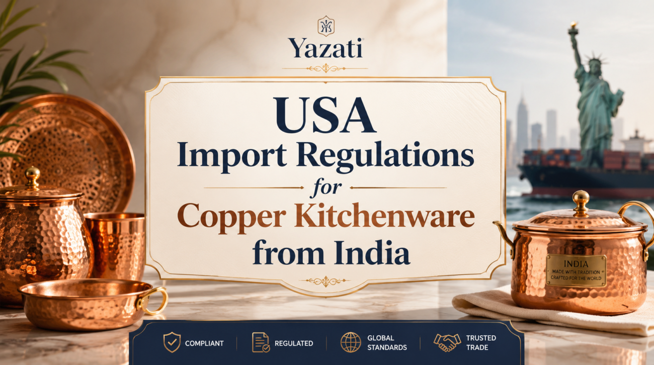 USA Import Regulations for Copper Kitchenware from India