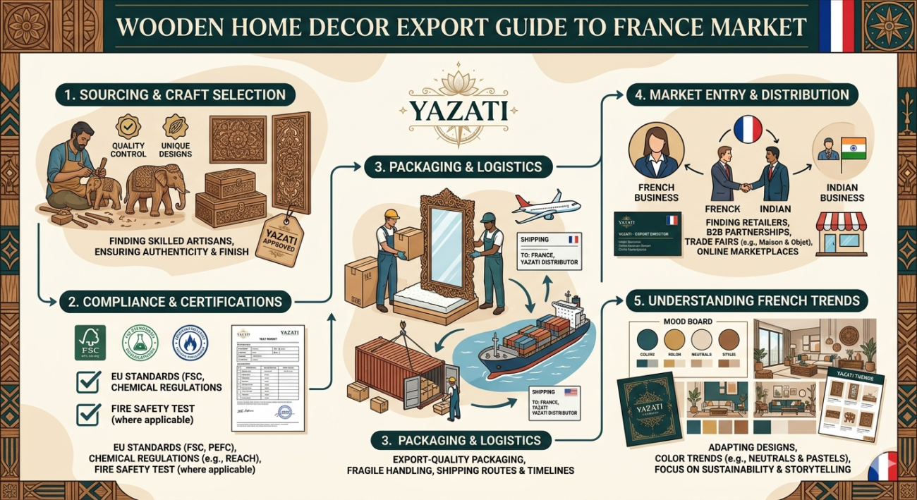 Wooden Home Decor Export Guide to France Market