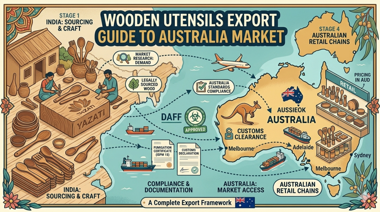 Wooden Utensils Export Guide to Australia Market