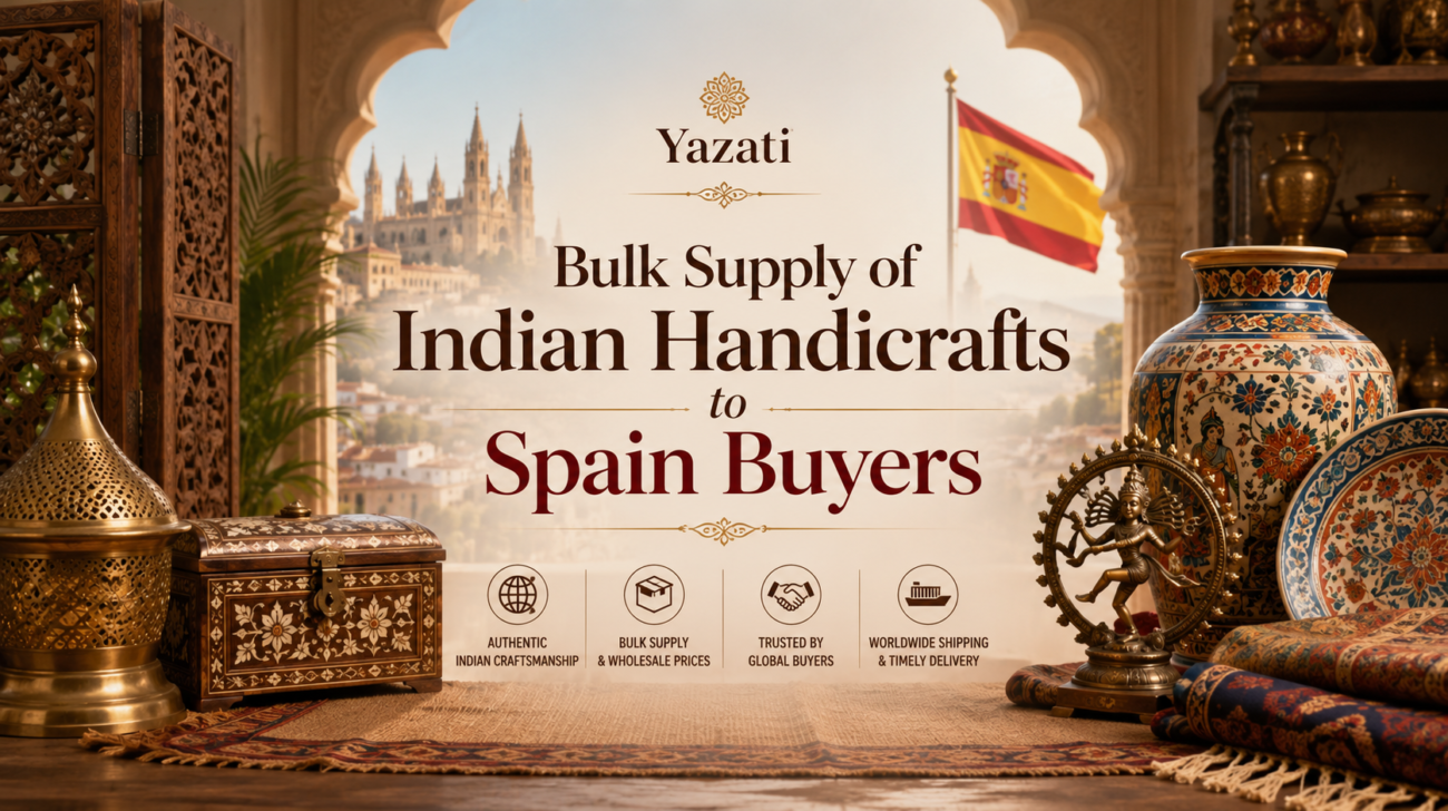 Bulk Supply of Indian Handicrafts to Spain Buyers