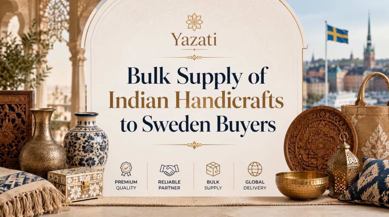 Bulk Supply of Indian Handicrafts to Sweden Buyers