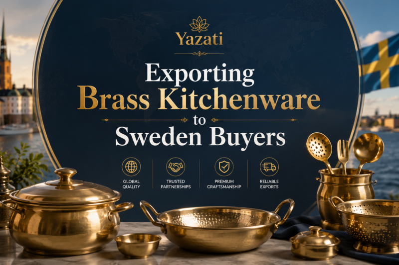 Exporting Brass Kitchenware to Sweden Buyers