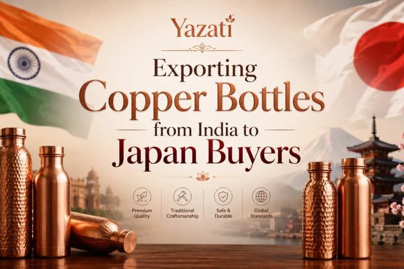 Exporting Copper Bottles from India to Japan Buyers