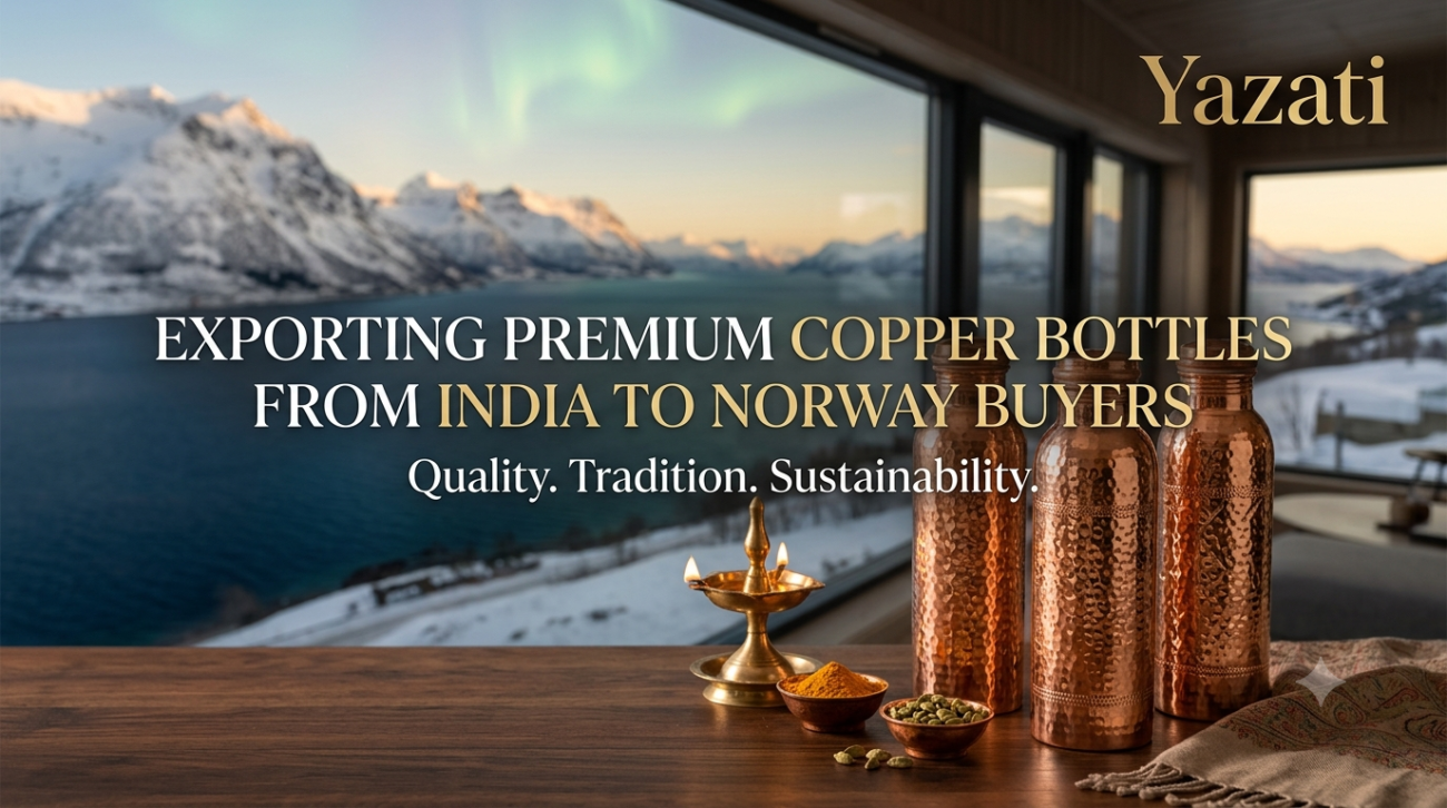 Exporting Copper Bottles from India to Norway Buyers
