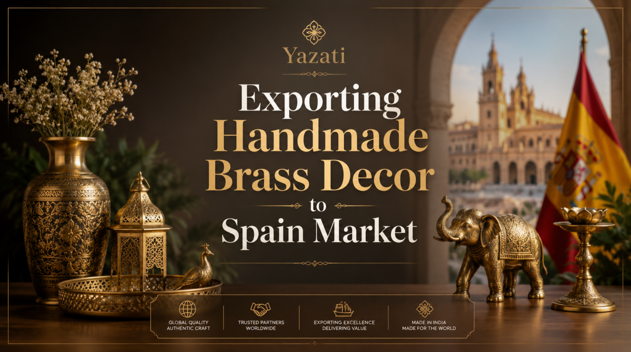 Exporting Handmade Brass Decor to Spain Market