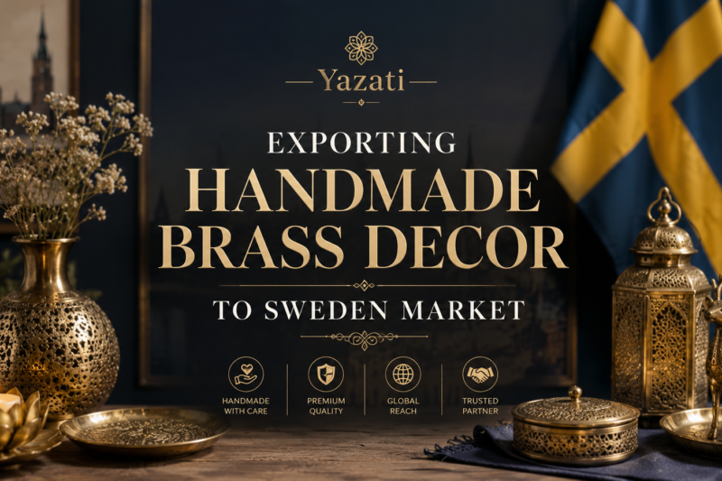 Exporting Handmade Brass Decor to Sweden Market