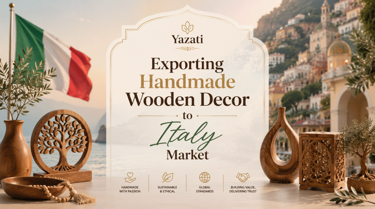 Exporting Handmade Wooden Decor to Italy Market
