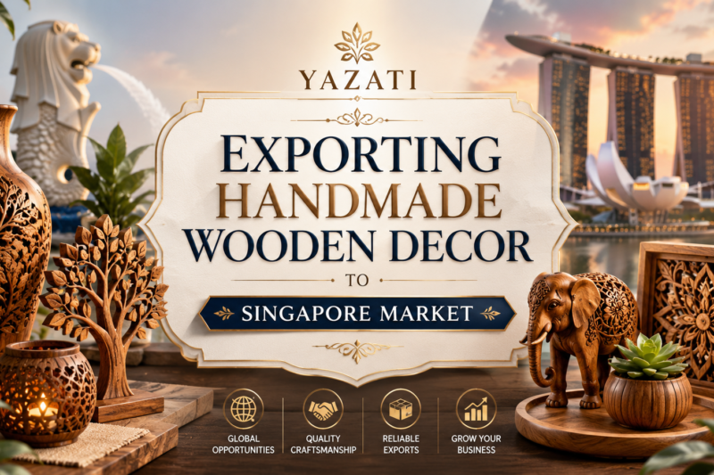 Exporting Handmade Wooden Decor to Singapore Market