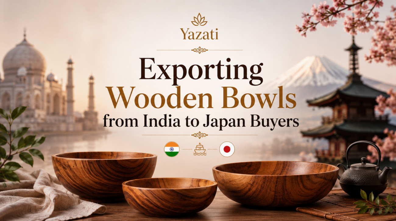 Exporting Wooden Bowls from India to Japan Buyers