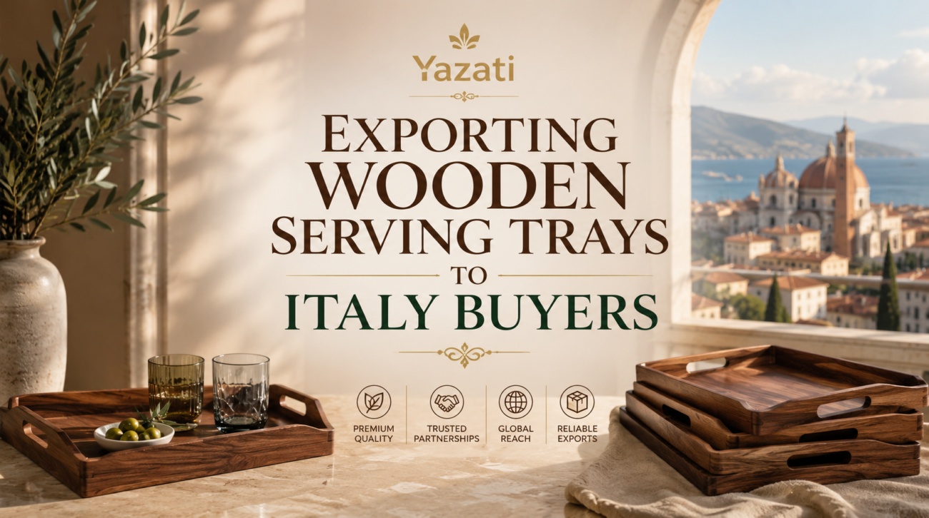 Exporting Wooden Serving Trays to Italy Buyers