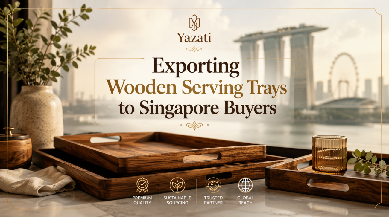 Exporting Wooden Serving Trays to Singapore Buyers