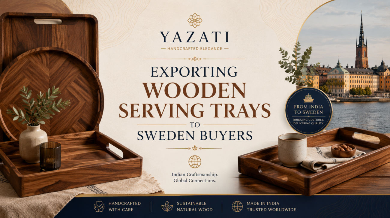Exporting Wooden Serving Trays to Sweden Buyers
