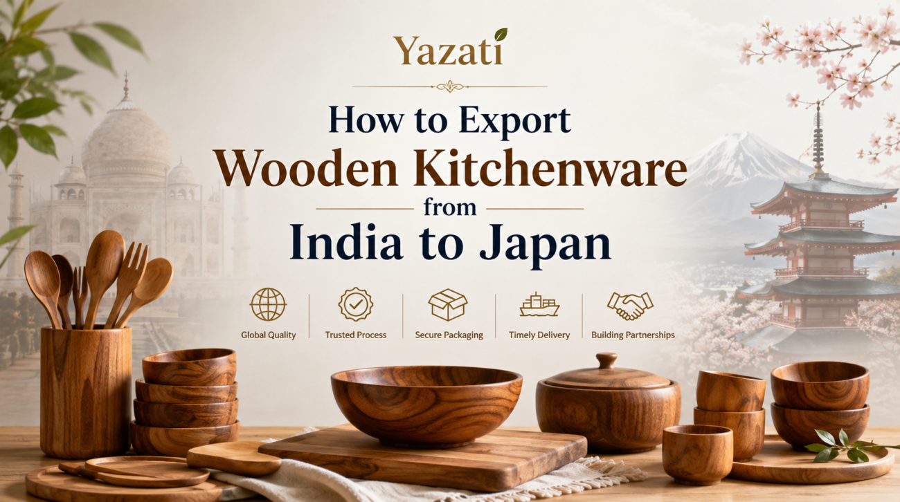 How to Export Wooden Kitchenware from India to Japan