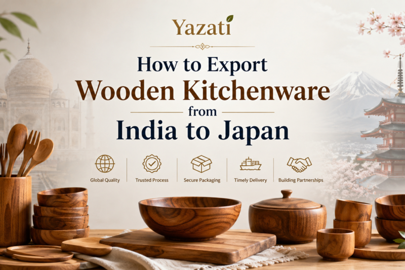 How to Export Wooden Kitchenware from India to Japan
