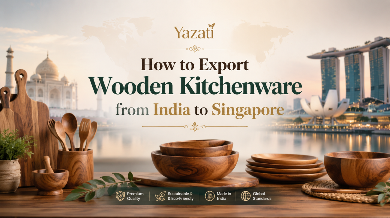 How to Export Wooden Kitchenware from India to Singapore