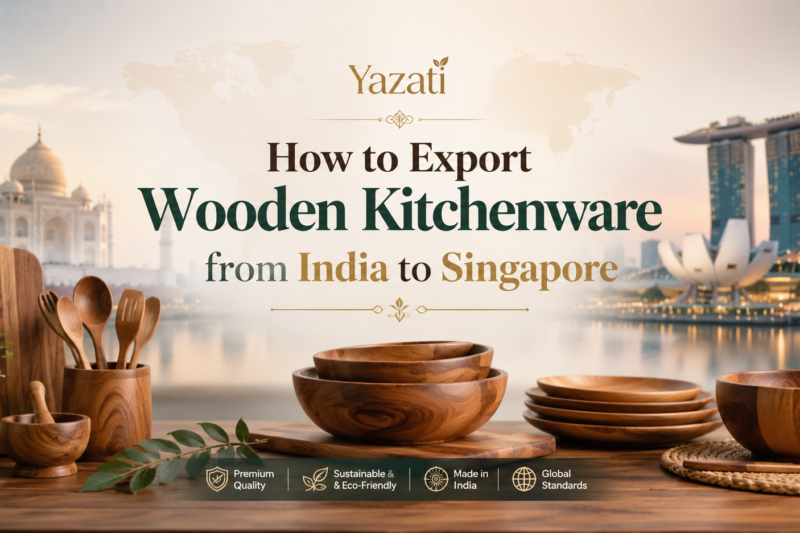 How to Export Wooden Kitchenware from India to Singapore